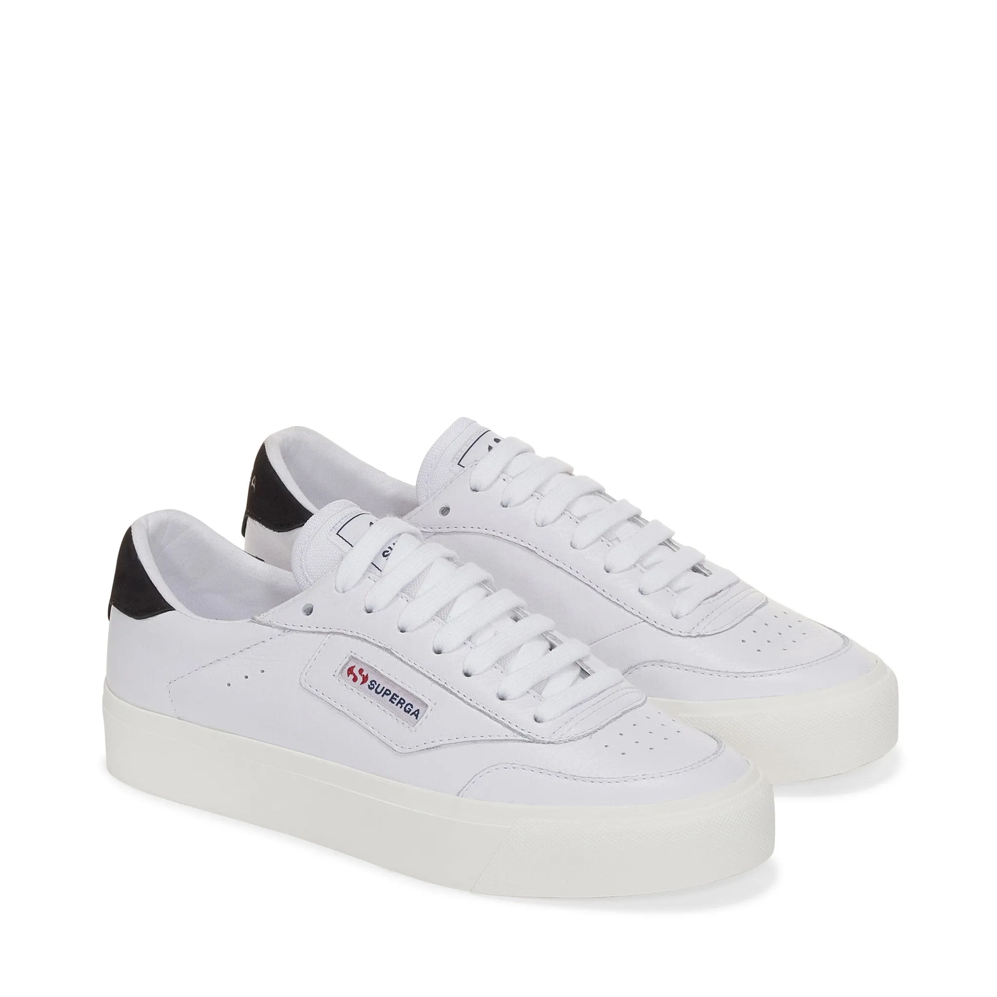 3843 Court Sneakers - White Bristol Black Avorio