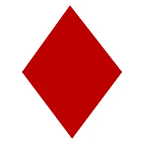 420 Class 250mm Red Rhombus/Diamond for Women