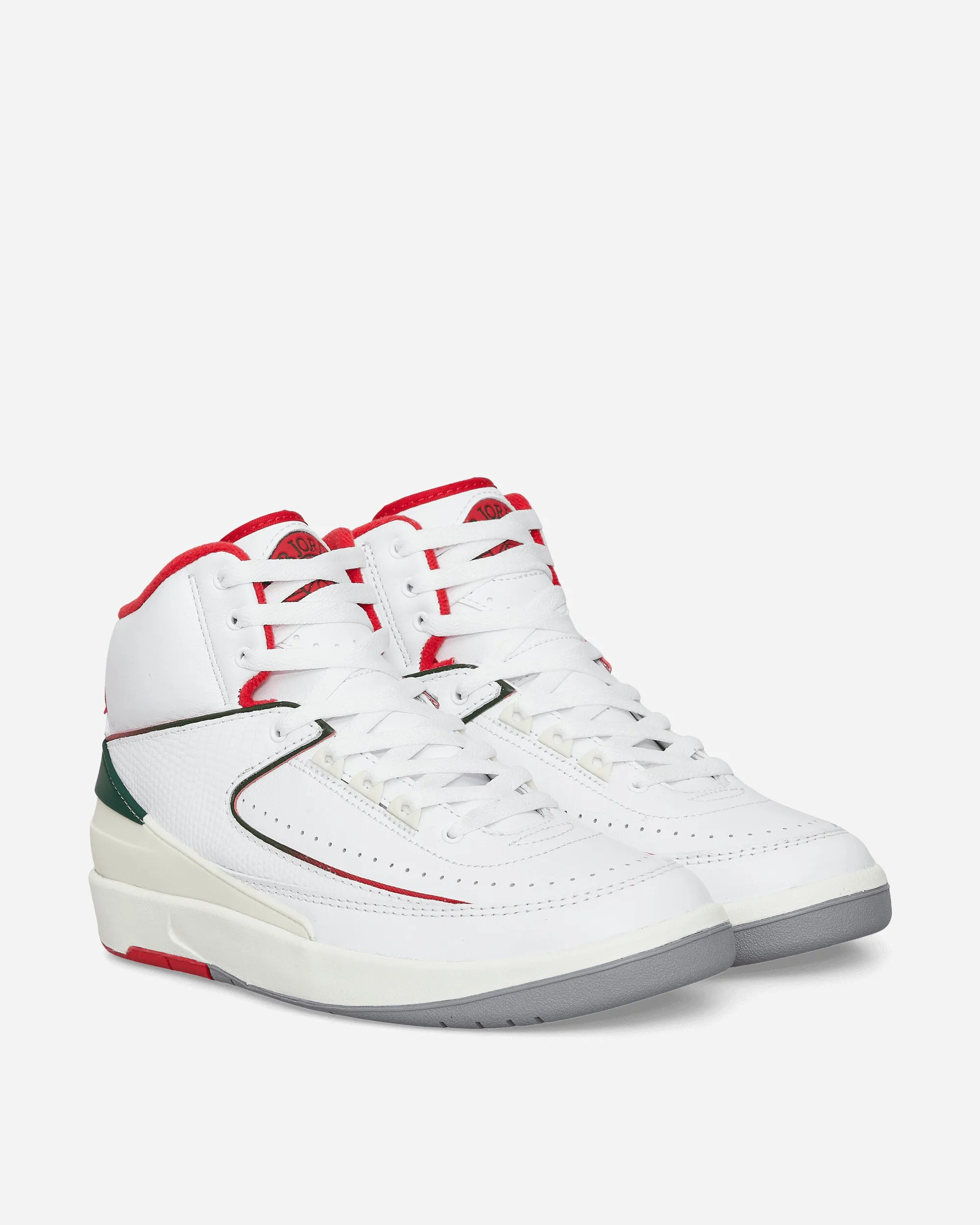 Air Jordan 2 Retro Sneakers White / Fire Red / Fir / Sail