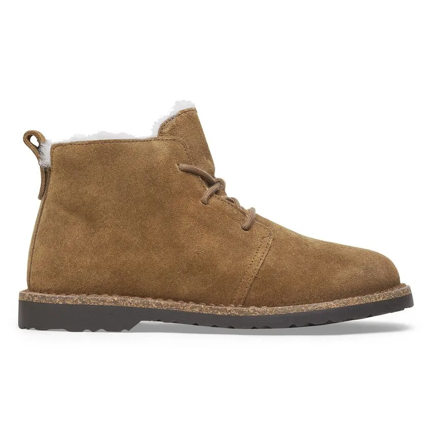 Birkenstock Uppsala Mid Dark Tea Shearling Narrow Women's
