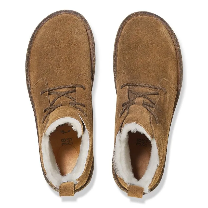Birkenstock Uppsala Mid Dark Tea Shearling Narrow Women's
