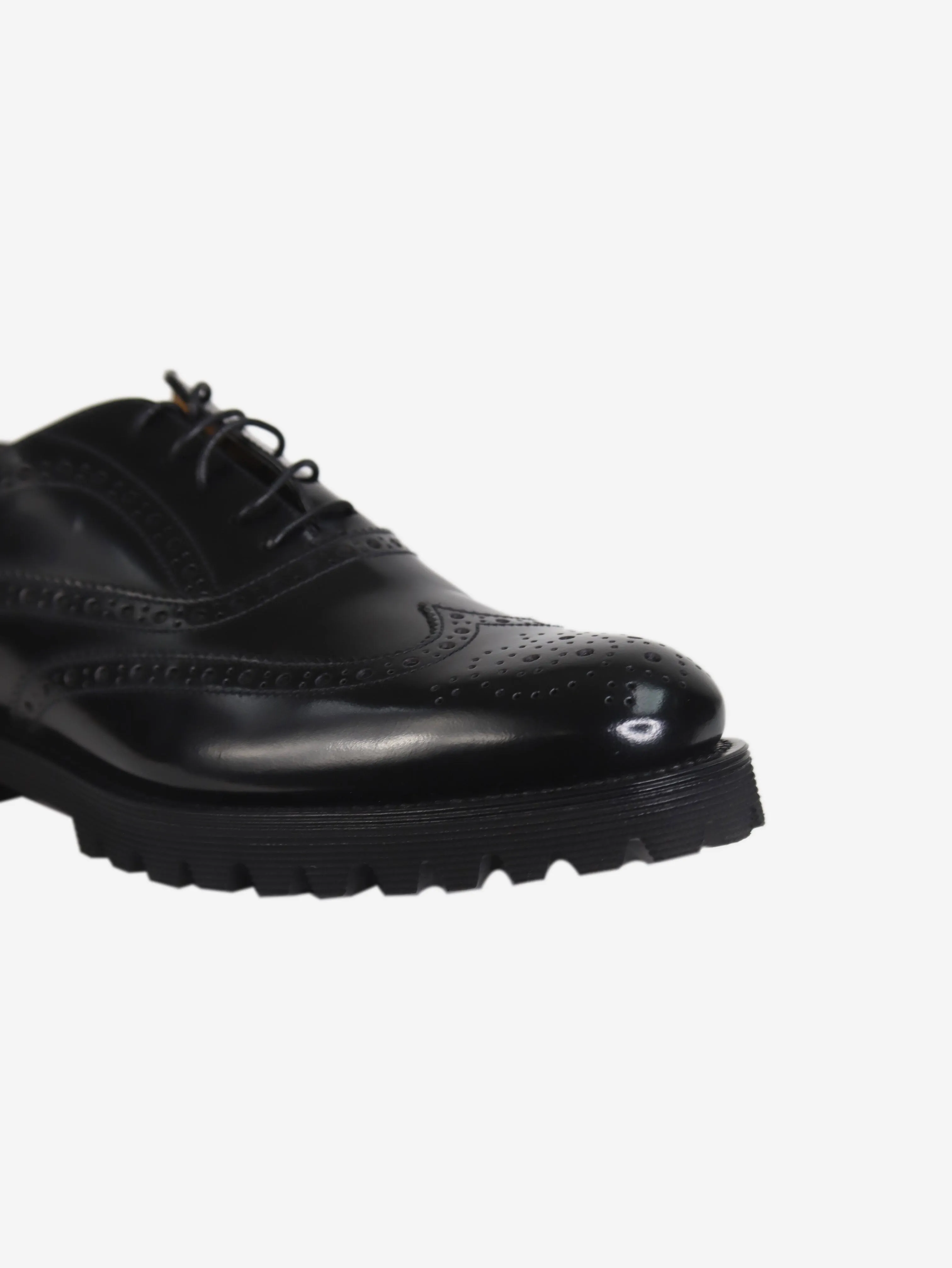 Black Oxford brogue shoes - size EU 40 (UK 7)
