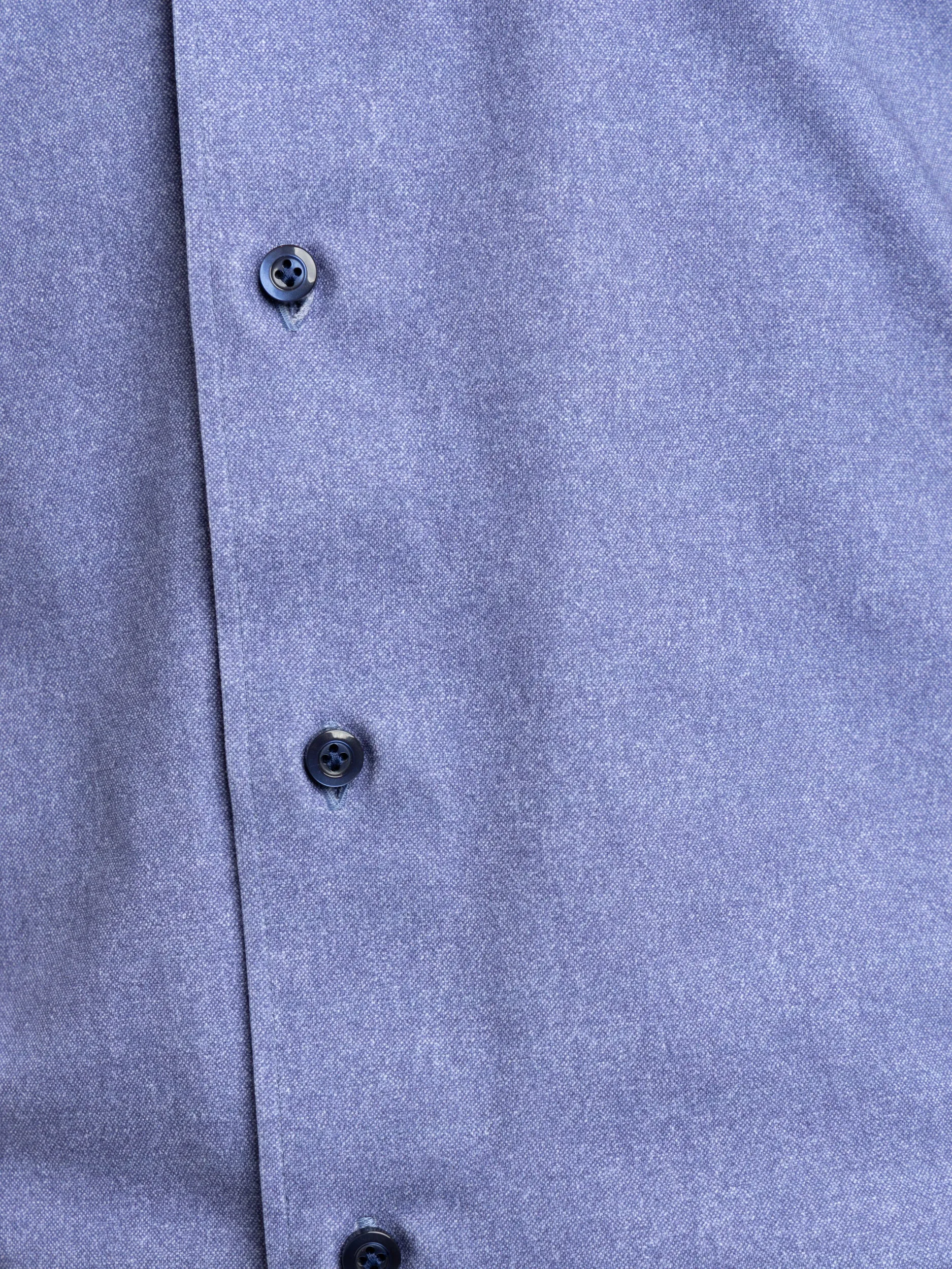 Blue 4-Flex Stretch Cotton Shirt