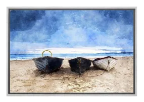 Boats on Beach | Canvas Wall Art Decor