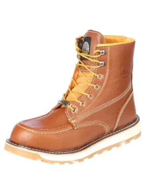 Botines de Trabajo Tipo Industrial de Agujetas con Punta Suave de Piel Genuina para Hombre 'Caribu' - ID: 44370