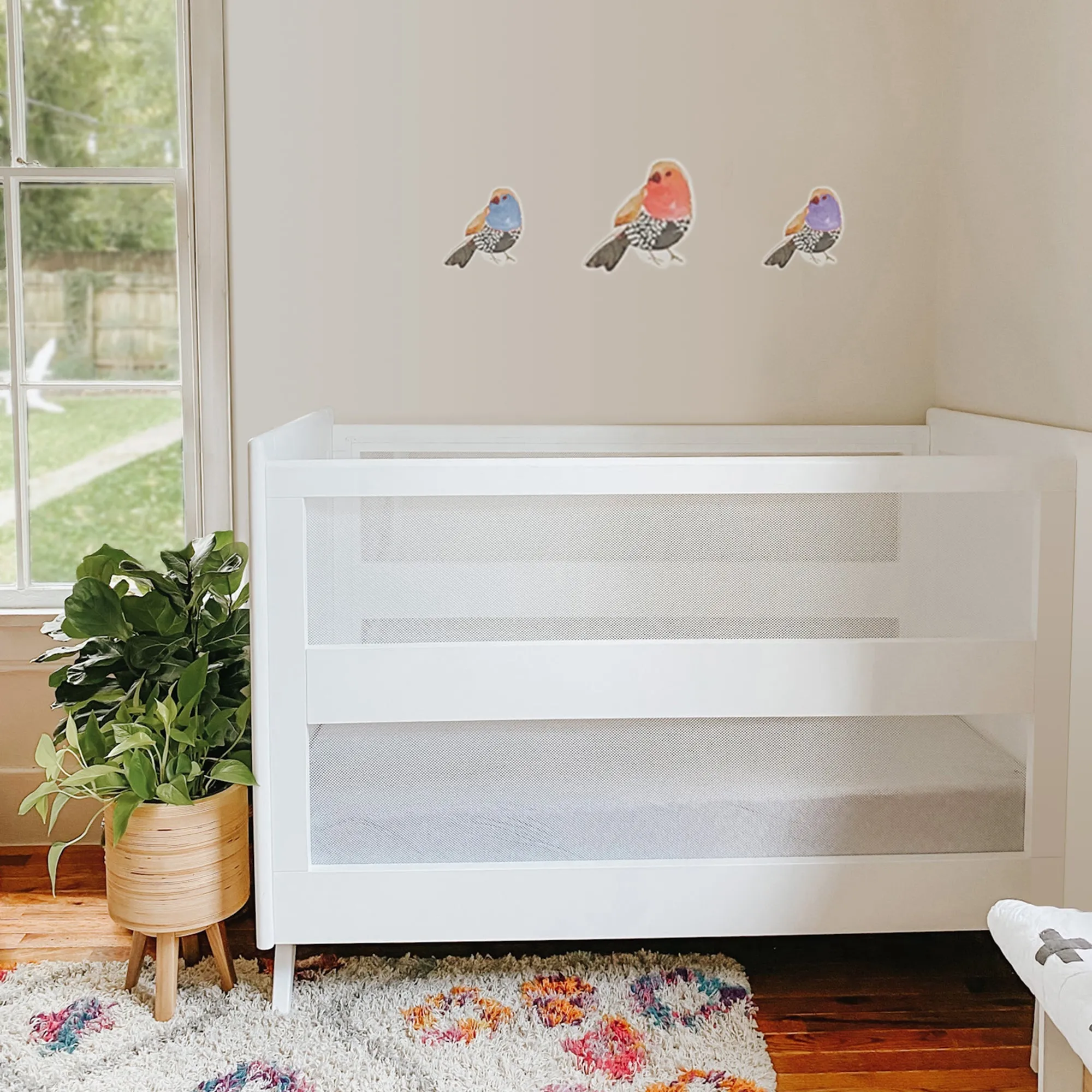 BreathableBaby Mesh 3-in-1 Convertible Crib - White