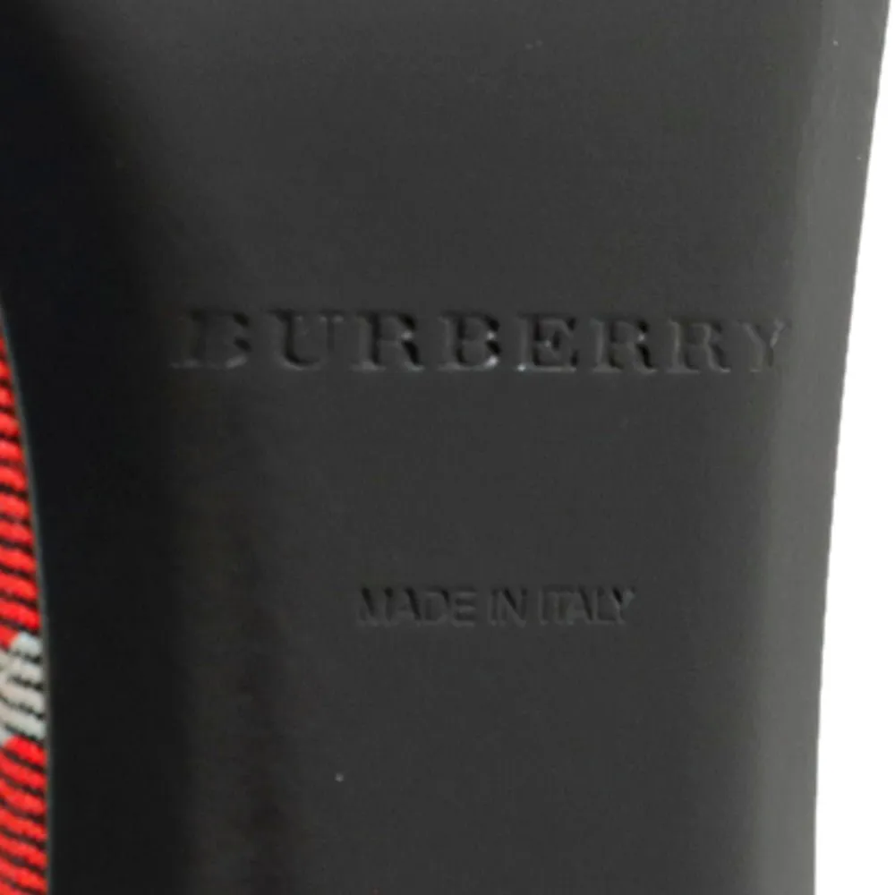 Burberry Red Hans T-Strap Cone Heel Sandal 41