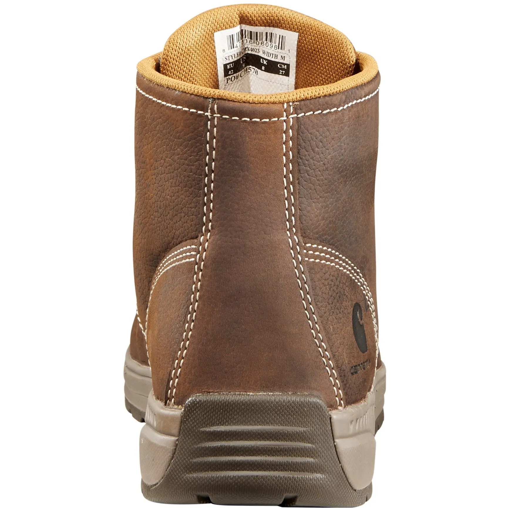 Carhartt Lightweight Soft Toe Wedge Work Boot for Men 4-Inch Brown - CMX4023