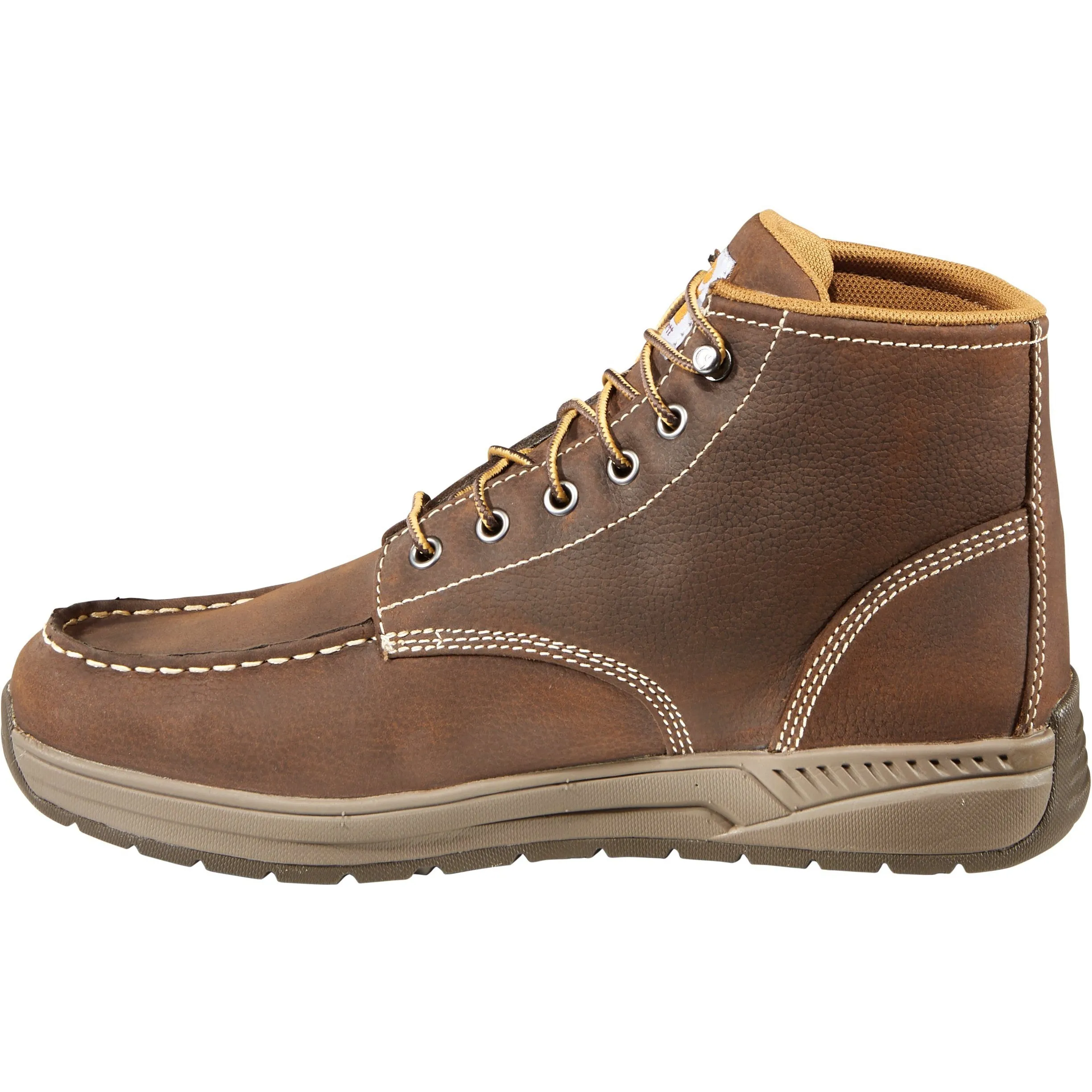 Carhartt Lightweight Soft Toe Wedge Work Boot for Men 4-Inch Brown - CMX4023