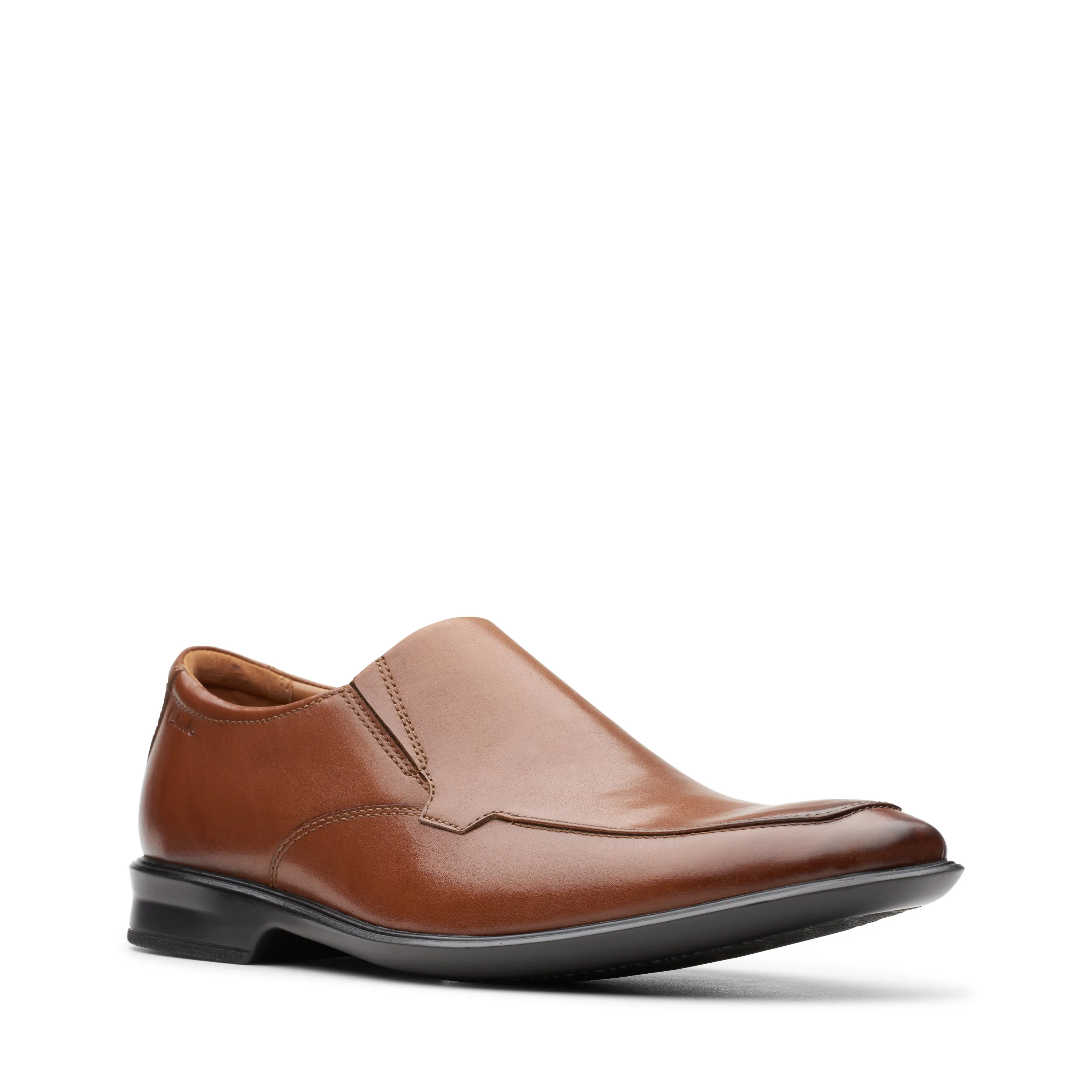 Clarks Bensley Step Dark Tan Leather