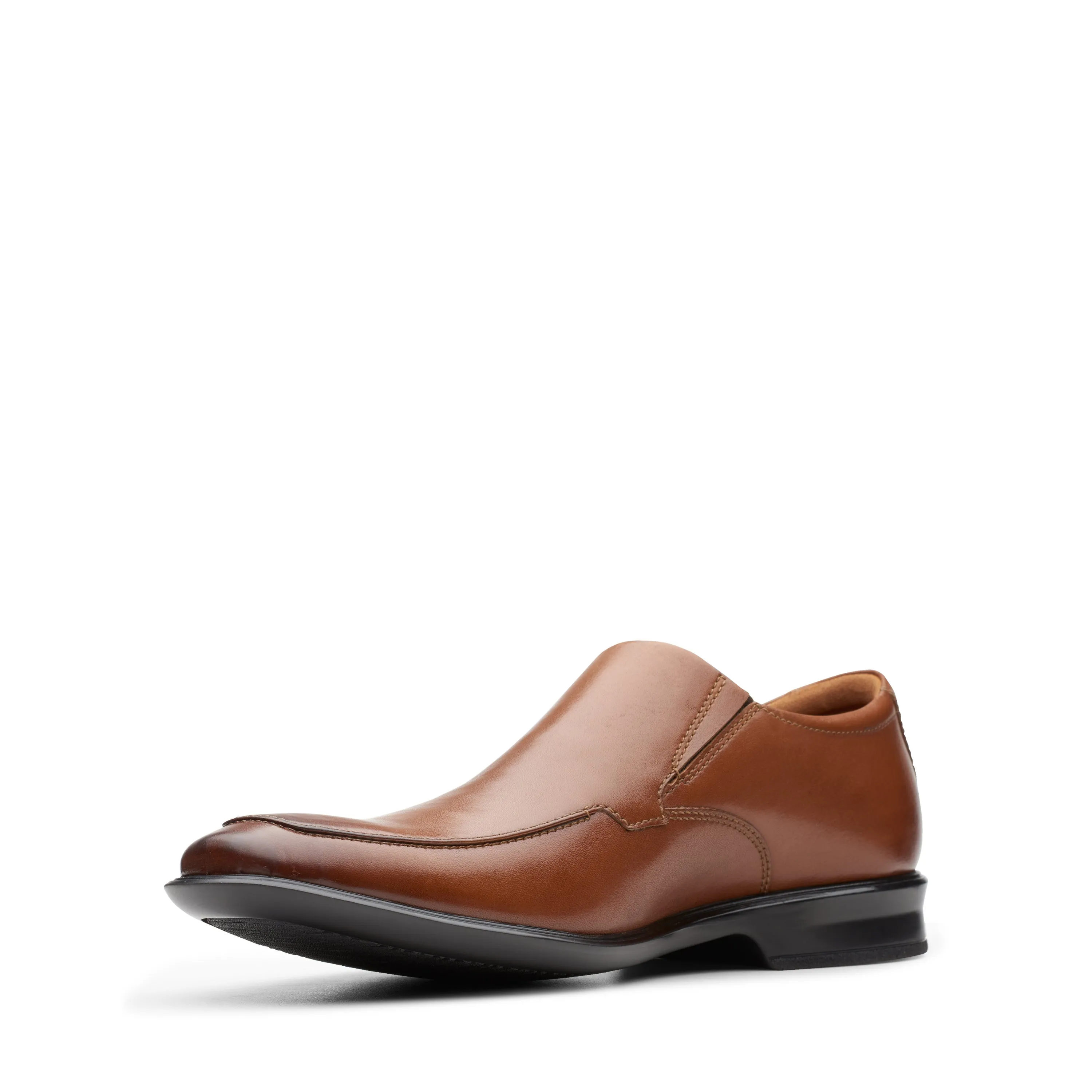 Clarks Bensley Step Dark Tan Leather