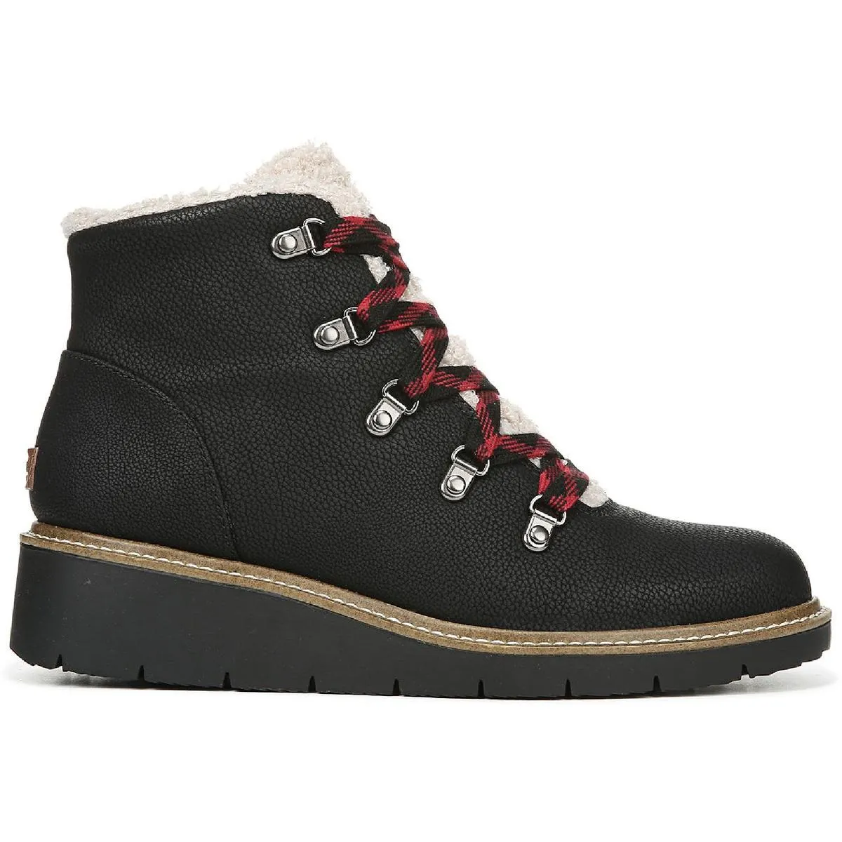 Dr. Scholl's Shoes Womens So Cozy Heels Ankle Combat & Lace-up Boots