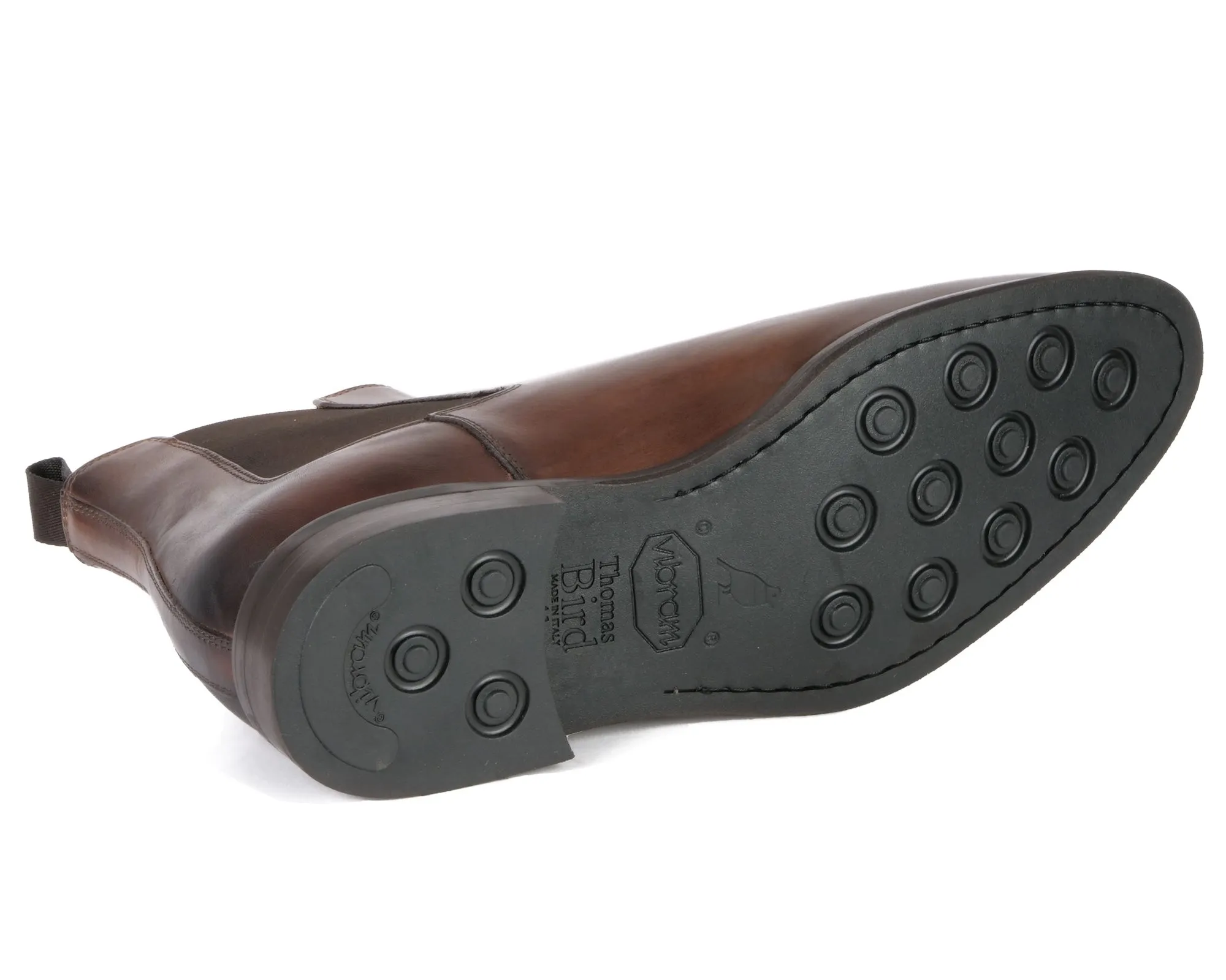 Stylish Brown Eastwood Chelsea Boots with Durable Vibram Sole