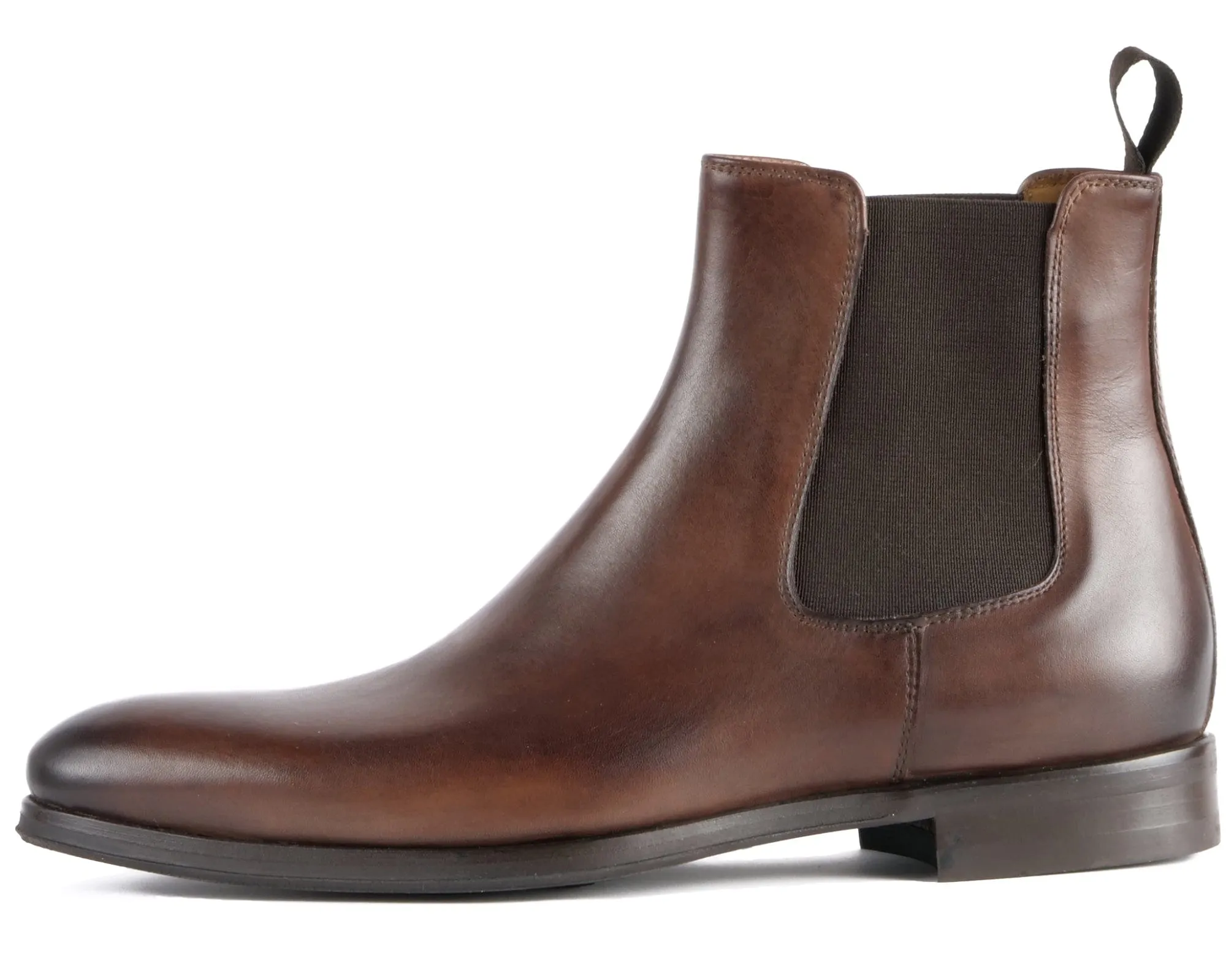 Stylish Brown Eastwood Chelsea Boots with Durable Vibram Sole