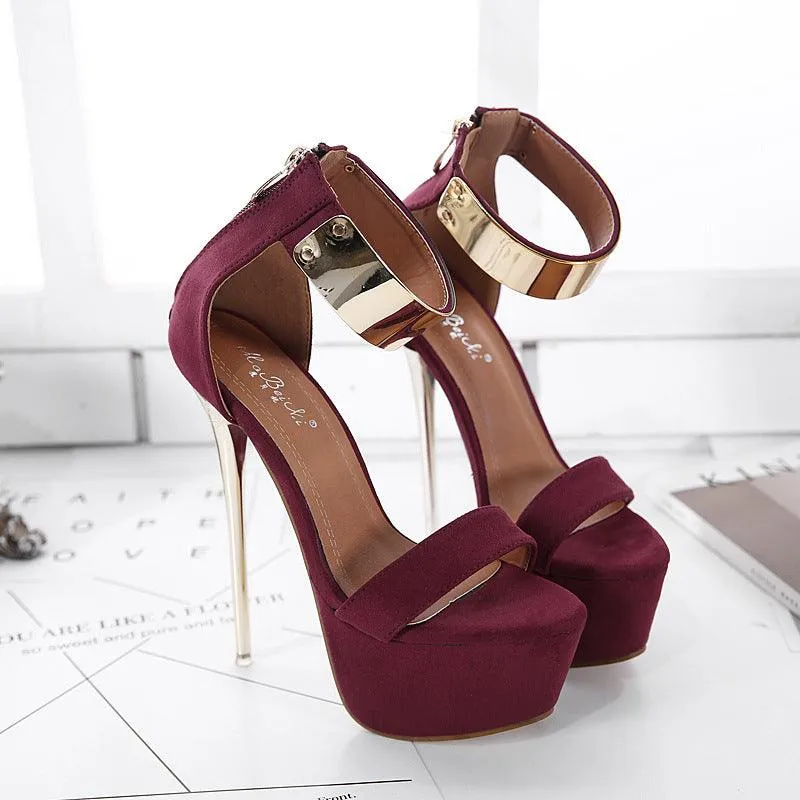 Fashionable New Waterproof Platform Stiletto Heel