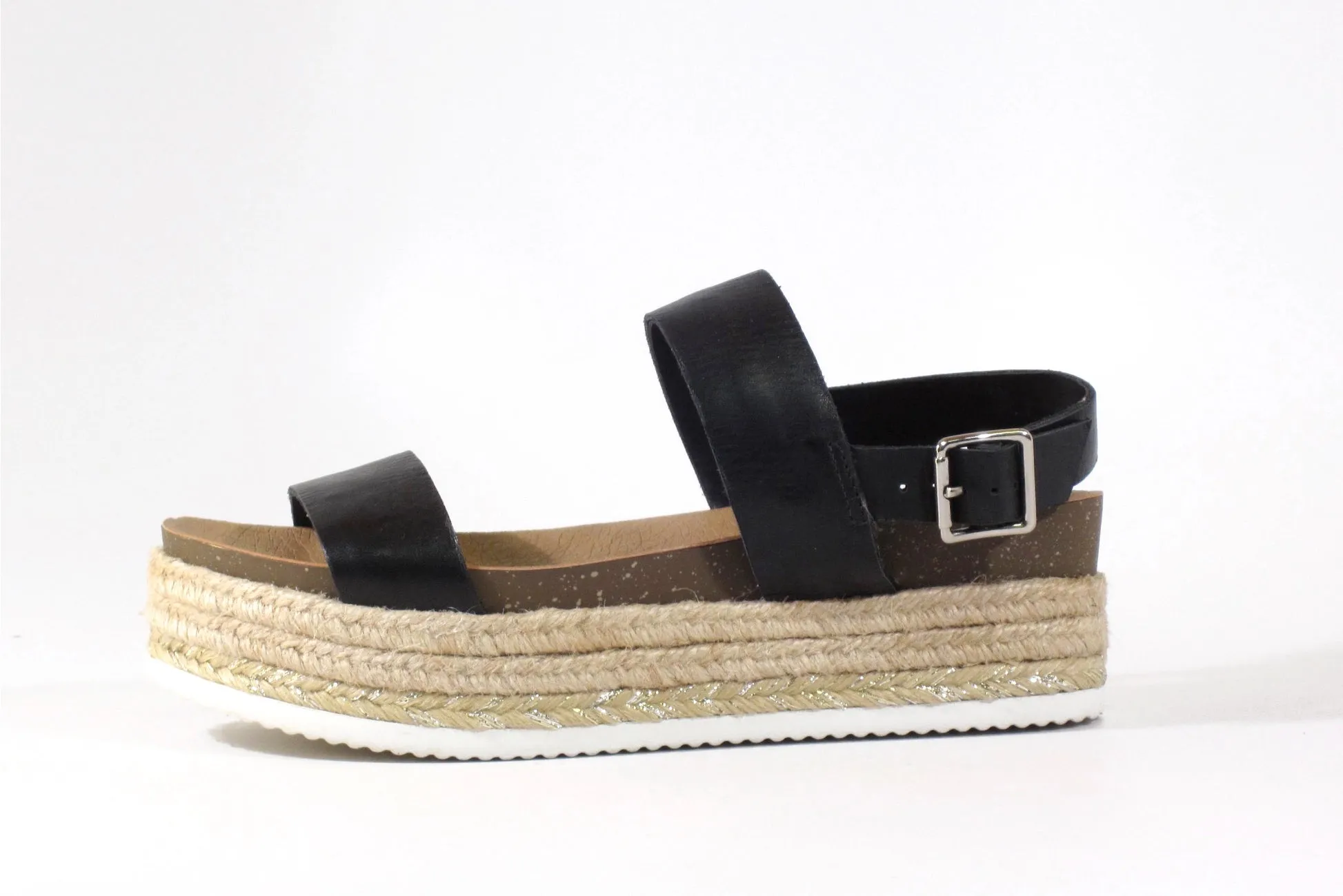 Final Sale Colby Black Platform Sandals