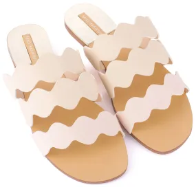 Floret Scalloped Sandal