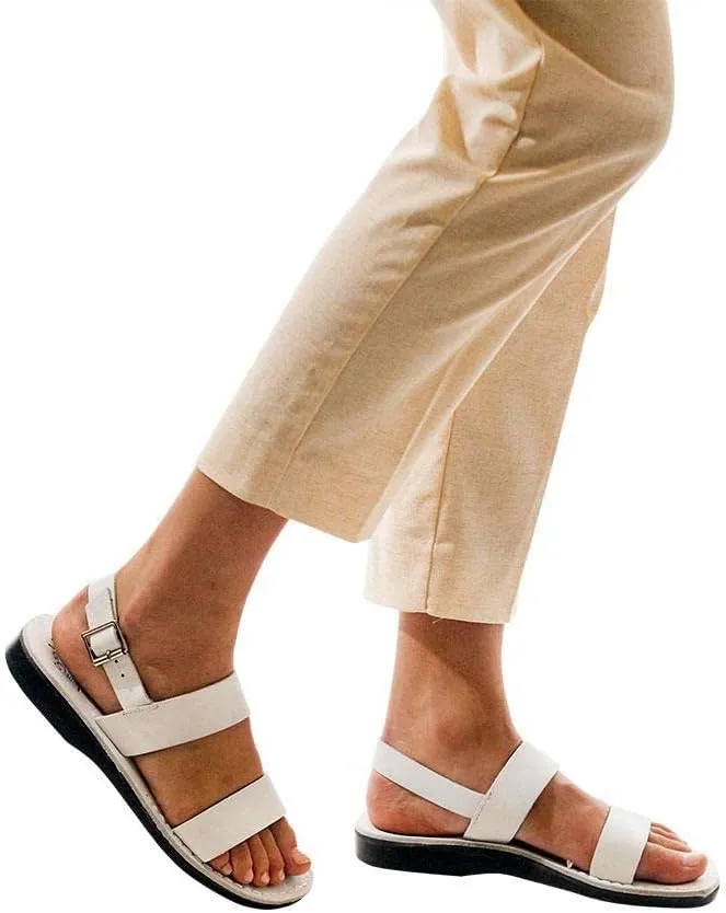 Golan - Leather Slingback Flat Sandal - Womens Sandals