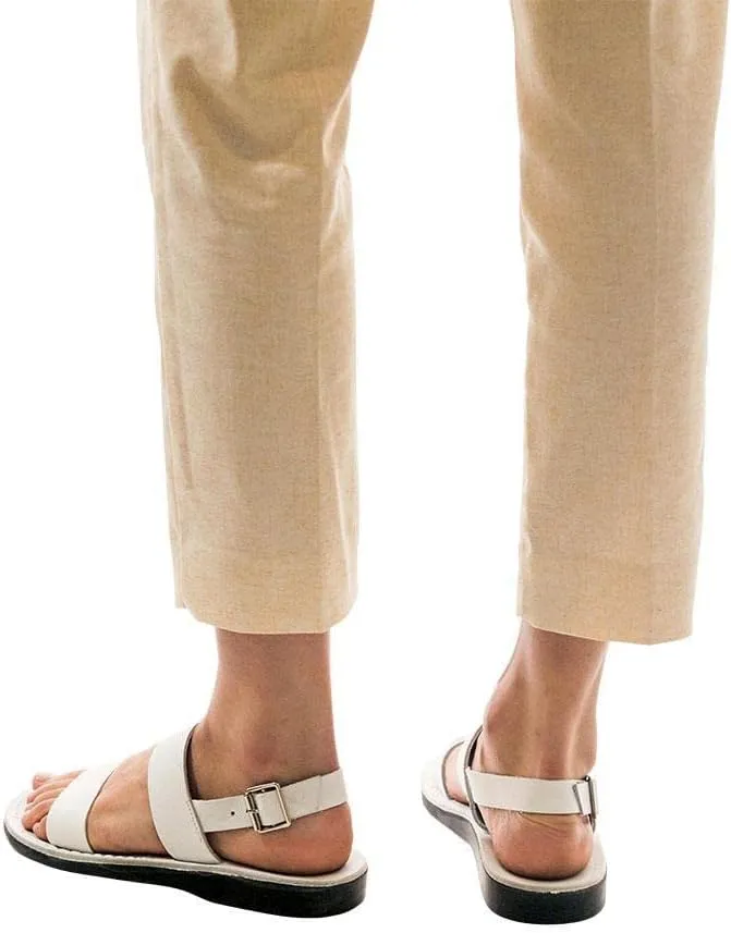 Golan - Leather Slingback Flat Sandal - Womens Sandals