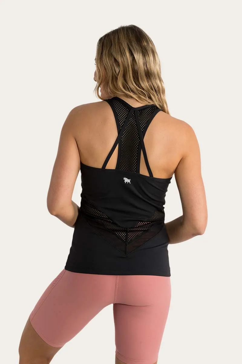 Hallie Womens Active Tank - Black