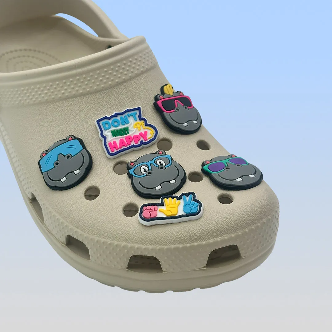 Happy Potamus Shoe Charms
