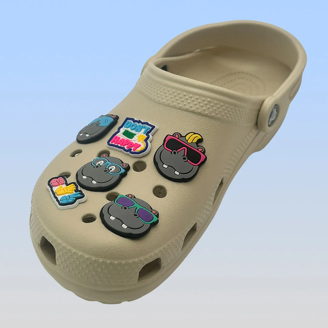 Happy Potamus Shoe Charms