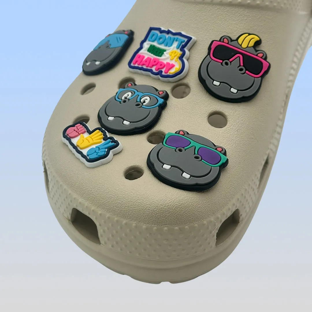 Happy Potamus Shoe Charms