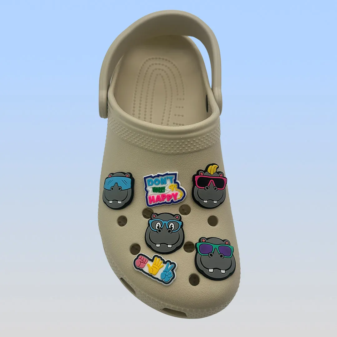 Happy Potamus Shoe Charms