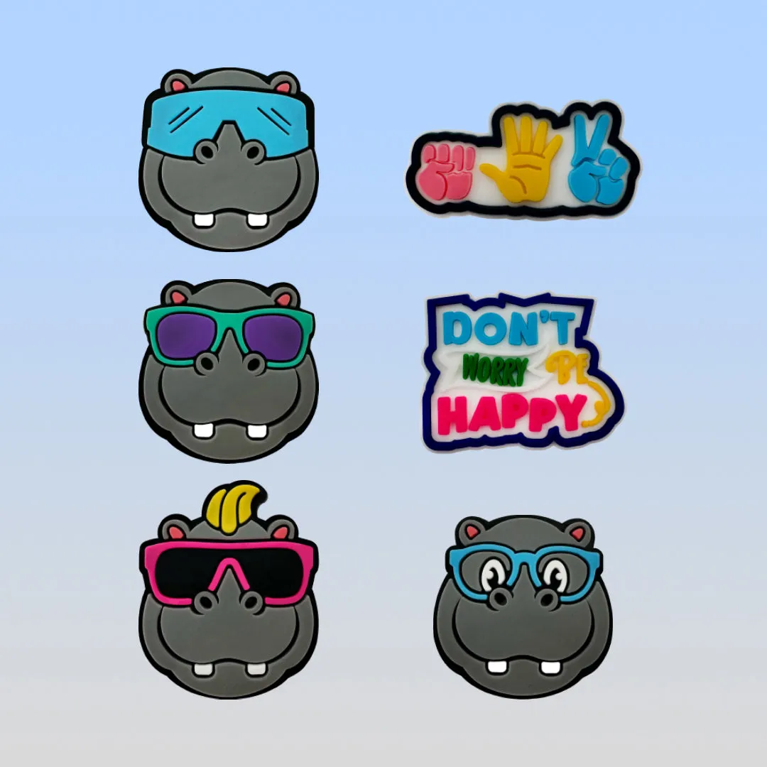 Happy Potamus Shoe Charms