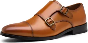 Jousen Dress Shoes for Men Monk Strap Loafers for Men