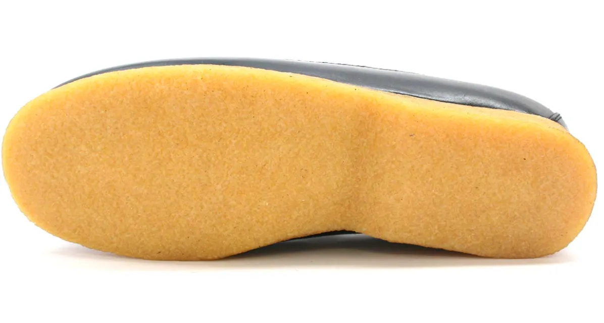 King Old School Leather and Suede Slip-On Shoe with Tassel Detailing