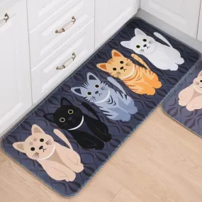 Kitties Floor Mat (Anti Slip)