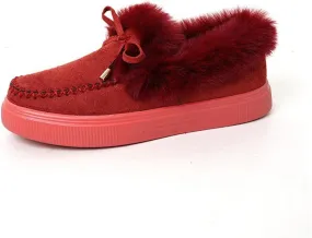 Ladmiple Winter Boots For Women Fashion High-top Snow Boots Slip on Warm Comfortable Outdoor Fur Lined Ankle Booties