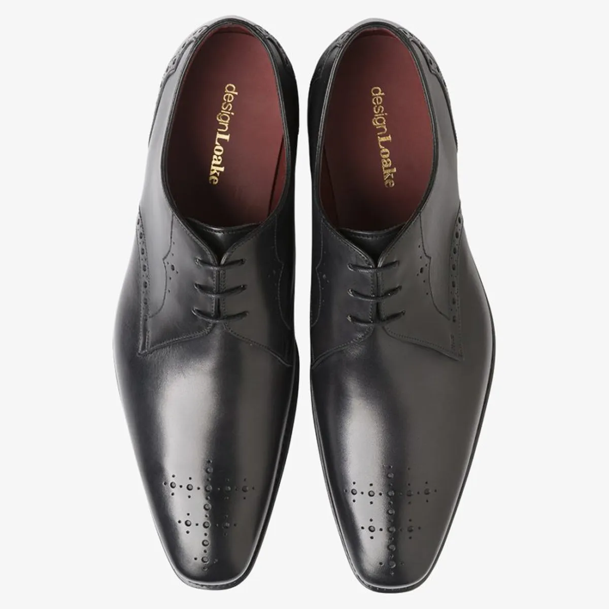 Loake - Hannibal Derby Shoes in Black