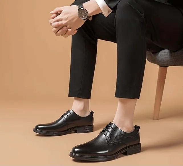 Men's Casual Dress Shoes Classic Lace-up Formal Oxfords Derby Shoes