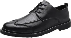 Men's Casual Shoes Classic Business Leather Shoes Dress Oxford Shoes for Men Fashion Handcrafted Mens Dress Shoes Comfortable Flats Loafers New