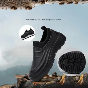 Mens Chef Work Shoes, Professional EVA Waterproof Anti-Slip Oil Resistant Durable Kitchen Chef Shoes, Service Restaurant Garden Nurse Clog Trainers, for Garden Indoor Outdoor