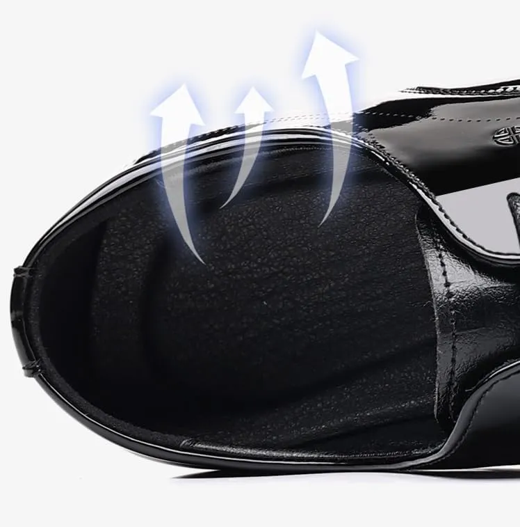 Men's Classic Business Dress Shoes Patent Leather Work Formal Men Oxfords Shoes Slip-On Wedding Loafers Shoes for Men