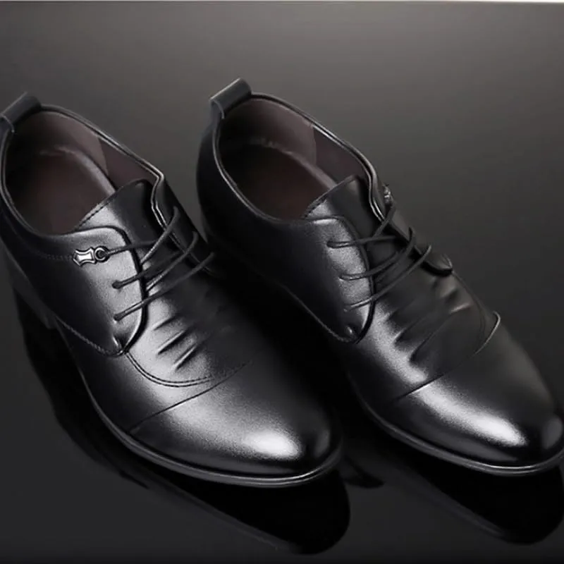 Men's Genuine Leather Low Oxford Slip-on Wedding Party Shoes Tuxedo Shoes for Men