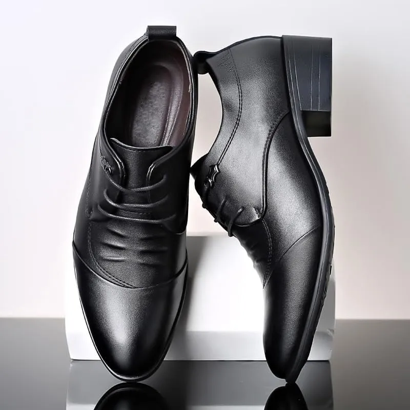 Men's Genuine Leather Low Oxford Slip-on Wedding Party Shoes Tuxedo Shoes for Men