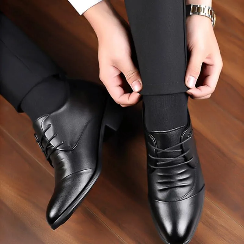 Men's Genuine Leather Low Oxford Slip-on Wedding Party Shoes Tuxedo Shoes for Men