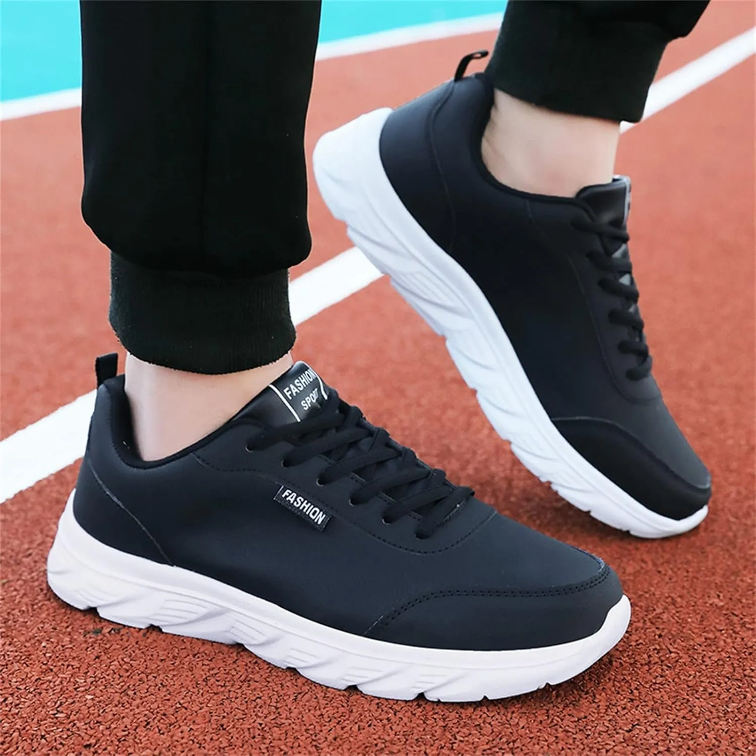 Mens Loafers & Slip-Ons Mens Shoes Large Size Casual Leather Laace Up Solid Color Casual Fashion Simple Shoes