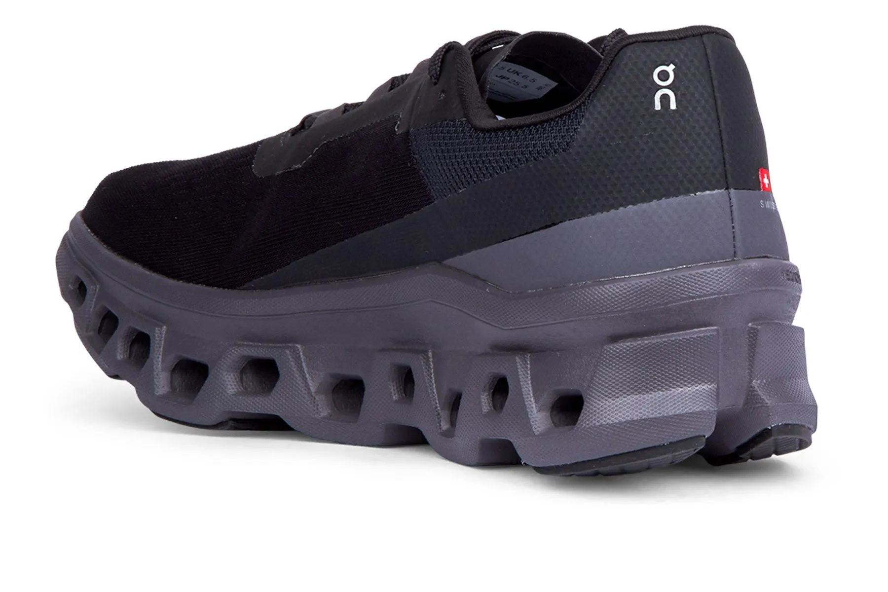 ON Cloudmonster Running Shoes - Black/Magnet Color