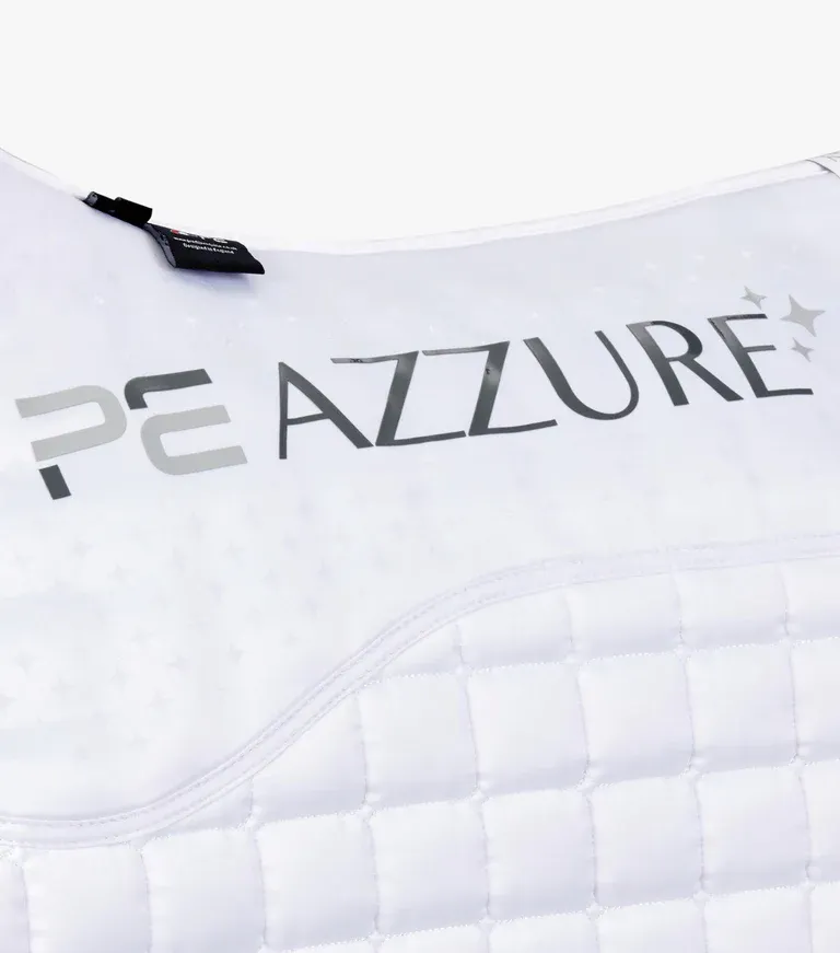 PEI Azzure Anti-Slip Satin Dressage Pad (White)
