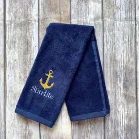 Personalized Boat Hand Towels