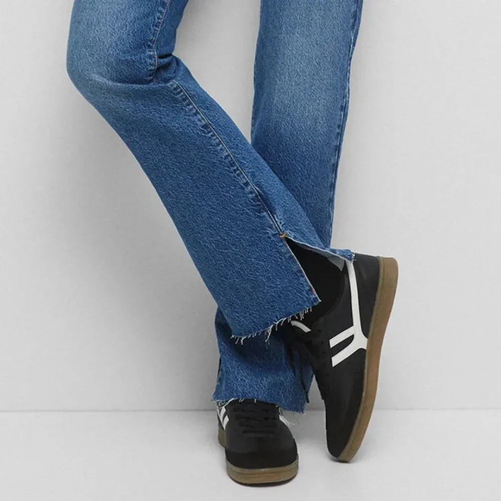 Pull & Bear Contrast Retro Trainers - BLK
