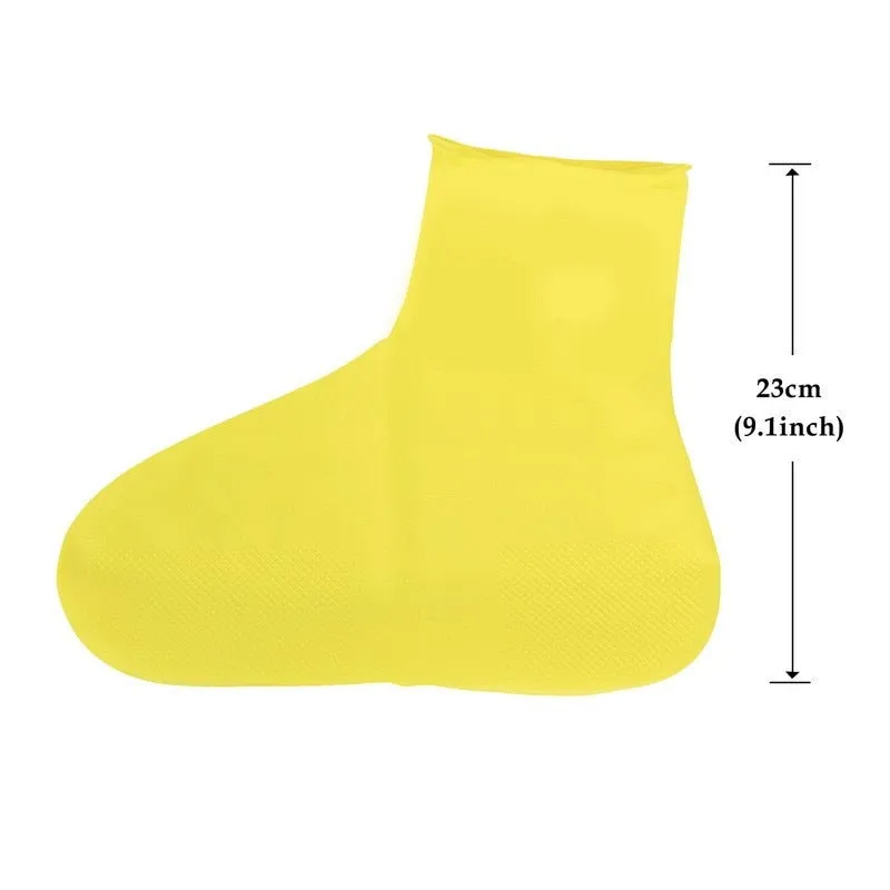 Rain Boots Waterproof Shoe Cover Silicone Unisex Shoes Protectors Waterproof Non-Slip Shoe Covers Reusable Outdoor Rainy Boots