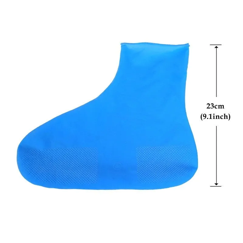 Rain Boots Waterproof Shoe Cover Silicone Unisex Shoes Protectors Waterproof Non-Slip Shoe Covers Reusable Outdoor Rainy Boots