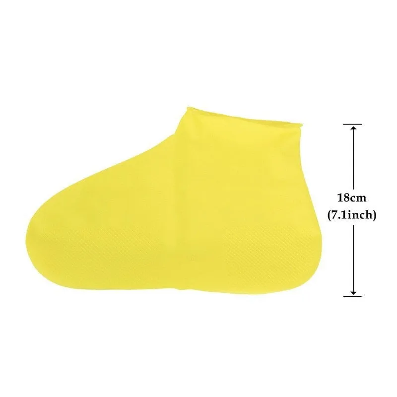 Rain Boots Waterproof Shoe Cover Silicone Unisex Shoes Protectors Waterproof Non-Slip Shoe Covers Reusable Outdoor Rainy Boots