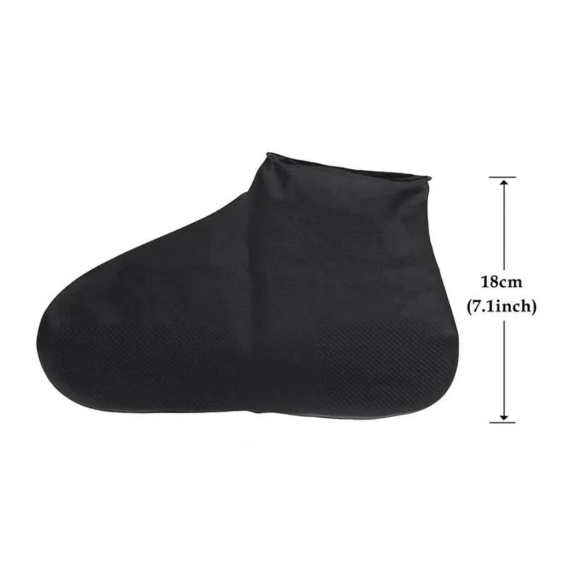 Rain Boots Waterproof Shoe Cover Silicone Unisex Shoes Protectors Waterproof Non-Slip Shoe Covers Reusable Outdoor Rainy Boots
